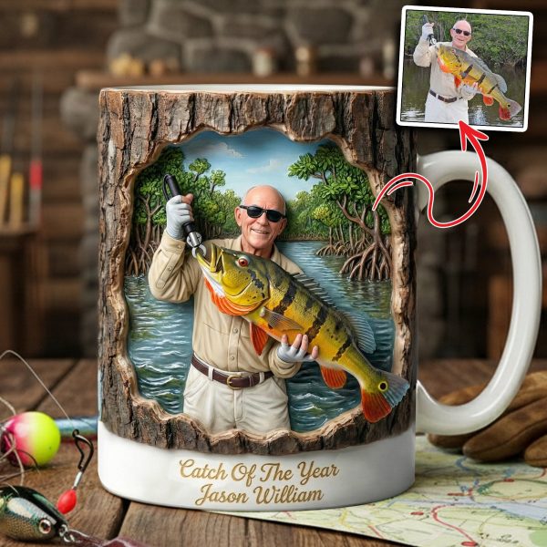 Fishing Coffee Mug Custom Photo Gifts For Fishing Lovers 03HULU311225 Fishing Coffee Mug Custom Photo Gifts For Fishing Lovers 03HULU311225