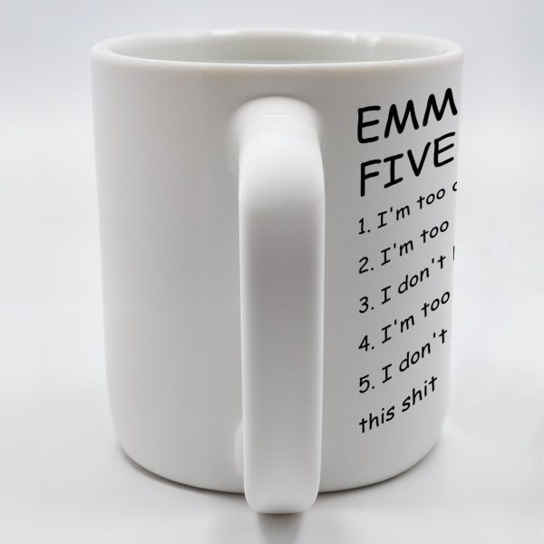 Five Moods Mug For Friends Who Are Always Over It - Personalized Custom Coffee Mug - COL038_MG