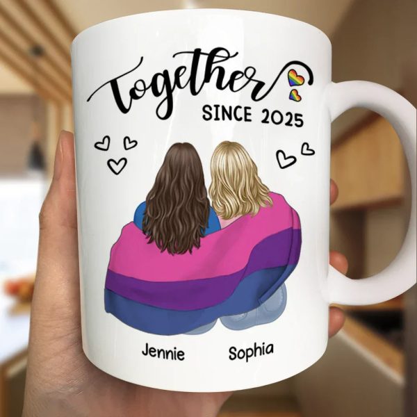 Flag Together Since - Personalized Mug Flag Together Since - Personalized Mug