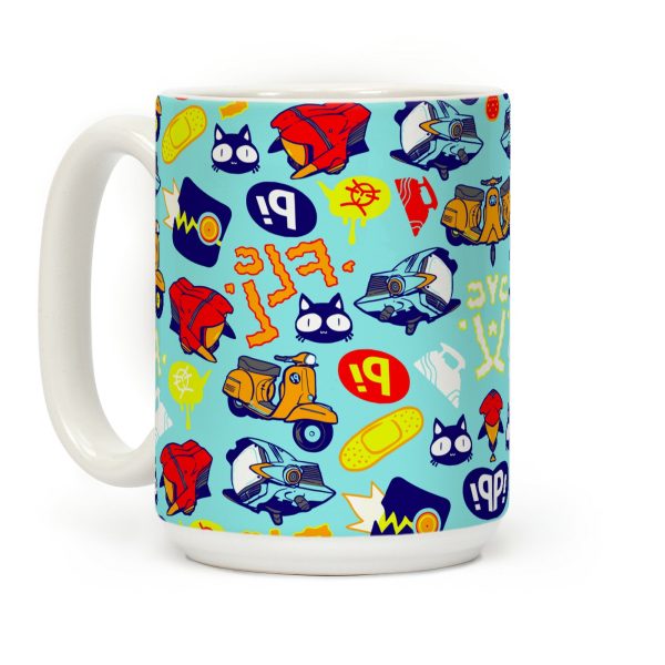 FLCL Anime Pattern Coffee Mug FLCL Anime Pattern Coffee Mug
