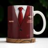 Flight Attendant Style Professional Suit Mug - Personalized Custom Coffee Mug - FAM372_MG Flight Attendant Style Professional Suit Mug - Personalized Custom Coffee Mug - FAM372_MG