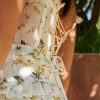 Floral Layered Ruffle Corset Midi Dress Floral Layered Ruffle Corset Midi Dress