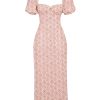 Floral Print Square Neckline Puff Sleeves Maxi Dress Floral Print Square Neckline Puff Sleeves Maxi Dress