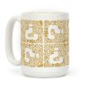 Floral Question Block Coffee Mug Floral Question Block Coffee Mug