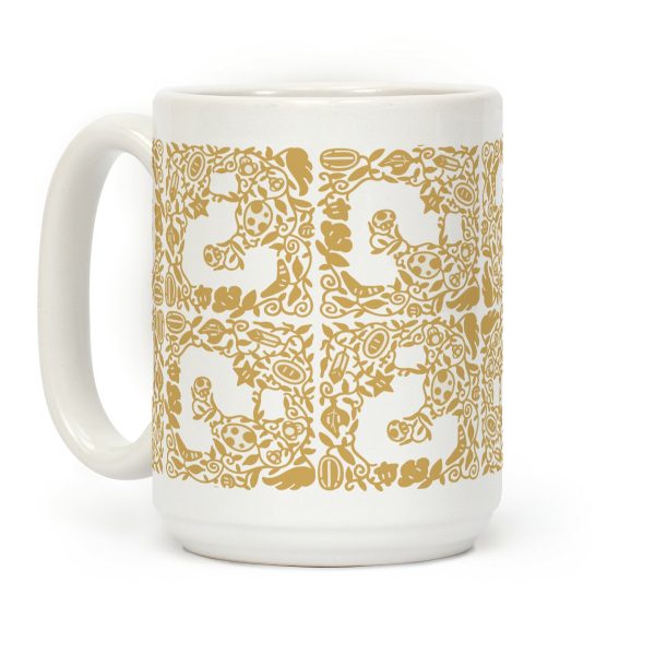 Floral Question Block Coffee Mug Floral Question Block Coffee Mug