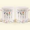 Floral Style Sisters Are Different Flowers From The Same Garden - Personalized Mug Floral Style Sisters Are Different Flowers From The Same Garden - Personalized Mug
