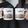 Flower Book Custom Name For Book Lovers - Personalized Mug