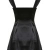 Flowy Four Way Square Neck Fit & Flare Chiffon Mini Summer Sundress - Black Flowy Four Way Square Neck Fit & Flare Chiffon Mini Summer Sundress - Black