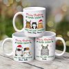 Fluffy Cats Meowy Christmas Human Servant Personalized Mug Fluffy Cats Meowy Christmas Human Servant Personalized Mug