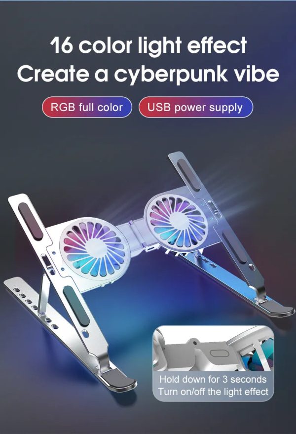 Foldable Aluminum Laptop Cooling Stand Foldable Aluminum Laptop Cooling Stand