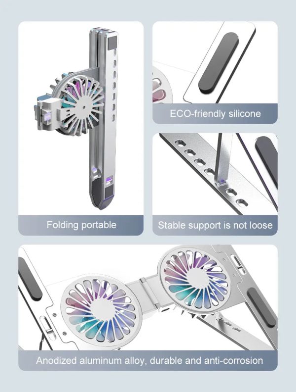 Foldable Aluminum Laptop Cooling Stand Foldable Aluminum Laptop Cooling Stand