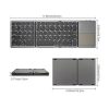 Foldable Wireless Bluetooth Keyboard