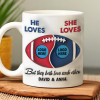 Football Couple Custom Team Logo - Personalized Mug - Gifts For American Football Lover | TM15 HN02 Football Couple Custom Team Logo - Personalized Mug - Gifts For American Football Lover | TM15 HN02