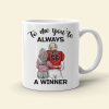 Football Couple I'll Always Be Your Biggest Fan, Personalized Gift White Mug Football Couple I'll Always Be Your Biggest Fan, Personalized Gift White Mug