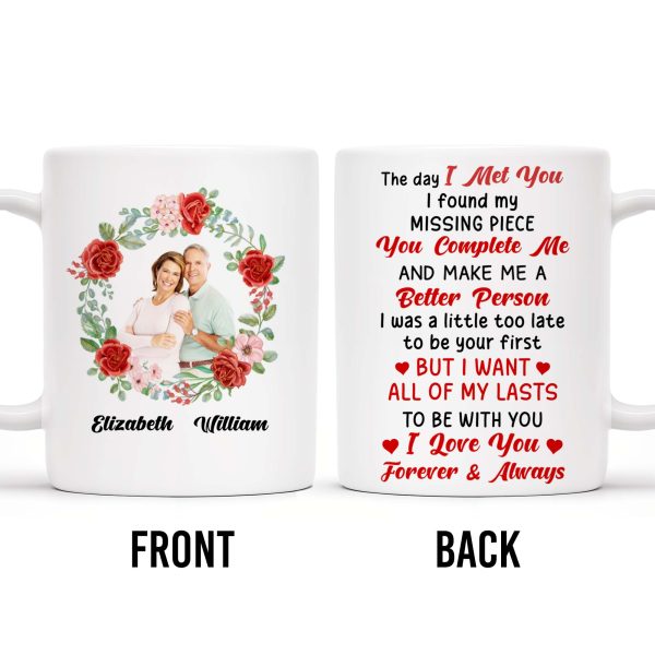 Forever And Always Love Promise With Roses - Personalized Custom Coffee Mug - CPL091_MG