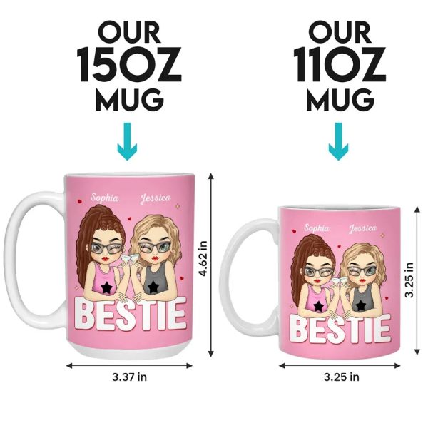Forever Grateful For Your Friendship - Bestie Personalized Custom Mug - Gift For Best Friends, BFF, Sisters Forever Grateful For Your Friendship - Bestie Personalized Custom Mug - Gift For Best Friends, BFF, Sisters