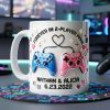 Forever In 2-Player Mode - Personalized Ceramic Mug - Gift For Couples, Gamers NL122 Forever In 2-Player Mode - Personalized Ceramic Mug - Gift For Couples, Gamers NL122