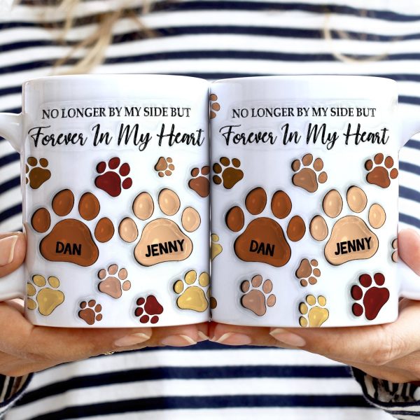 Forever In My Heart - Memorial Gift For Dog Lovers, Cat Lovers - 3D Inflated Effect Printed Mug, Personalized White Edge-to-Edge Mug Forever In My Heart - Memorial Gift For Dog Lovers, Cat Lovers - 3D Inflated Effect Printed Mug, Personalized White Edge-to-Edge Mug