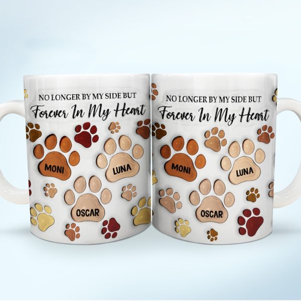 Forever In My Heart - Memorial Gift For Dog Lovers, Cat Lovers - 3D Inflated Effect Printed Mug, Personalized White Edge-to-Edge Mug Forever In My Heart - Memorial Gift For Dog Lovers, Cat Lovers - 3D Inflated Effect Printed Mug, Personalized White Edge-to-Edge Mug