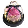 Forever Preserved Rose in Glass with Lamp for Valentine and Special Occasions Forever Preserved Rose in Glass with Lamp for Valentine and Special Occasions