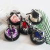 Forever Preserved Rose in Heart Glass Dome with LED Light for Valentine and Special Occasions