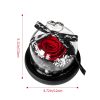 Forever Preserved Rose in Heart Glass Dome with LED Light for Valentine and Special Occasions