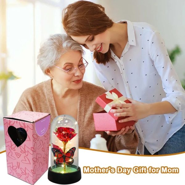 Forever Rose LED in Glass Dome – Romantic Gift for Mom or Wife Forever Rose LED in Glass Dome – Romantic Gift for Mom or Wife