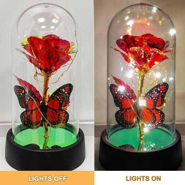 Forever Rose LED in Glass Dome – Romantic Gift for Mom or Wife Forever Rose LED in Glass Dome – Romantic Gift for Mom or Wife