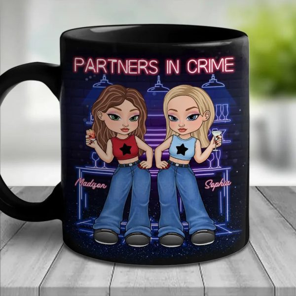 Forever Your Ride Or Die - Bestie Personalized Custom Black Mug - Gift For Best Friends, BFF, Sisters Forever Your Ride Or Die - Bestie Personalized Custom Black Mug - Gift For Best Friends, BFF, Sisters