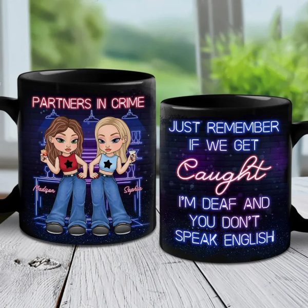 Forever Your Ride Or Die - Bestie Personalized Custom Black Mug - Gift For Best Friends, BFF, Sisters Forever Your Ride Or Die - Bestie Personalized Custom Black Mug - Gift For Best Friends, BFF, Sisters