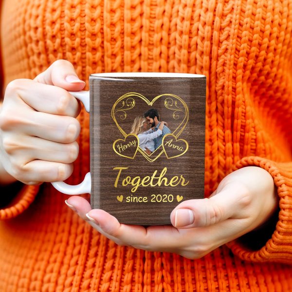 Forever Yours Romantic Heart Quote - Personalized Custom Coffee Mug - CPL152_MG Forever Yours Romantic Heart Quote - Personalized Custom Coffee Mug - CPL152_MG