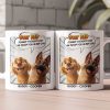 Forget Father's Day We Woof You Every Day New Version Dog Dad - Personalized Mug