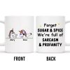 Forget Sugar & Spice Mug Featuring Unicorns & Stars - Personalized Custom Coffee Mug - COL033_MG Forget Sugar & Spice Mug Featuring Unicorns & Stars - Personalized Custom Coffee Mug - COL033_MG