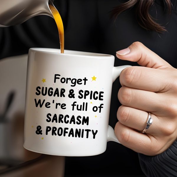 Forget Sugar & Spice Mug Featuring Unicorns & Stars - Personalized Custom Coffee Mug - COL033_MG Forget Sugar & Spice Mug Featuring Unicorns & Stars - Personalized Custom Coffee Mug - COL033_MG
