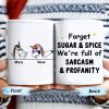 Forget Sugar & Spice Mug Featuring Unicorns & Stars - Personalized Custom Coffee Mug - COL033_MG Forget Sugar & Spice Mug Featuring Unicorns & Stars - Personalized Custom Coffee Mug - COL033_MG