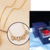Four-Leaf Clover & Heart Necklace Gift Set - Dainty Gold Jewelry Four-Leaf Clover & Heart Necklace Gift Set - Dainty Gold Jewelry