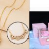 Four-Leaf Clover & Heart Necklace Gift Set - Dainty Gold Jewelry Four-Leaf Clover & Heart Necklace Gift Set - Dainty Gold Jewelry