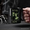 Frankenstein And Bride You Make Me Feel Alive Personalized Mug, Valentine Retro Horror Couples Love Gift with Custom Name Frankenstein And Bride You Make Me Feel Alive Personalized Mug, Valentine Retro Horror Couples Love Gift with Custom Name