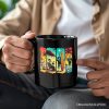 Frankenstein's Beach Vacation Personalized Mug, Retro Neon Summer Vibes Gift with Custom Name Frankenstein's Beach Vacation Personalized Mug, Retro Neon Summer Vibes Gift with Custom Name