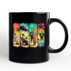 Frankenstein's Beach Vacation Personalized Mug, Retro Neon Summer Vibes Gift with Custom Name Frankenstein's Beach Vacation Personalized Mug, Retro Neon Summer Vibes Gift with Custom Name