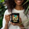 Frankenstein's Beach Vacation Personalized Mug, Retro Neon Summer Vibes Gift with Custom Name Frankenstein's Beach Vacation Personalized Mug, Retro Neon Summer Vibes Gift with Custom Name