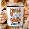 Freak in the Sheets Ghost Personalized Mug, Naughty Halloween Gift with Custom Name Freak in the Sheets Ghost Personalized Mug, Naughty Halloween Gift with Custom Name