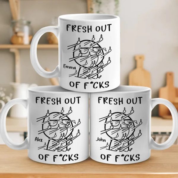 Fresh Out Of Cares And Still Slaying The Day - Friend Personalized Custom Mug - Christmas Gift, Birthday Gift For Best Friends, Family Members, Coworkers, Yourself Fresh Out Of Cares And Still Slaying The Day - Friend Personalized Custom Mug - Christmas Gift, Birthday Gift For Best Friends, Family Members, Coworkers, Yourself