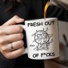 Fresh Out Of Cares Scribble Art Design - Personalized Custom Coffee Mug - COL031_MG