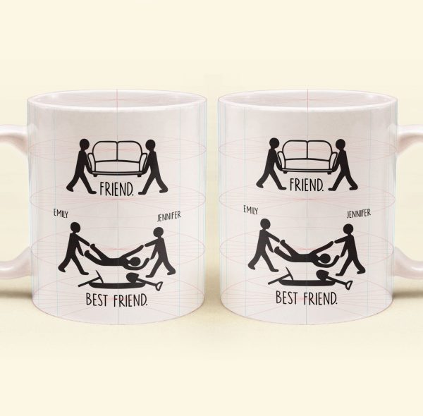 Friend Vs Best Friend Funny - Personalized Mug Friend Vs Best Friend Funny - Personalized Mug