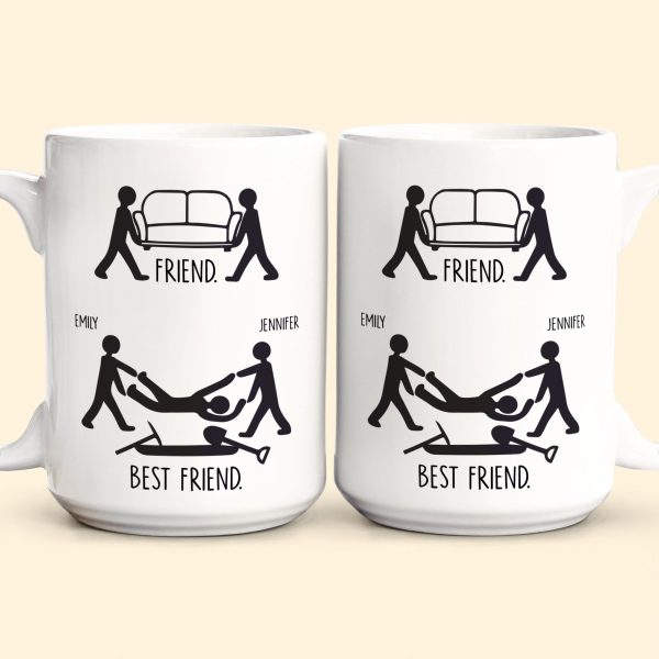 Friend Vs Best Friend Funny - Personalized Mug Friend Vs Best Friend Funny - Personalized Mug