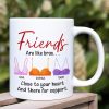 Friends Are Like Bras, Gift For Friends, Personalized Mug, Bras Friendship Mug Friends Are Like Bras, Gift For Friends, Personalized Mug, Bras Friendship Mug