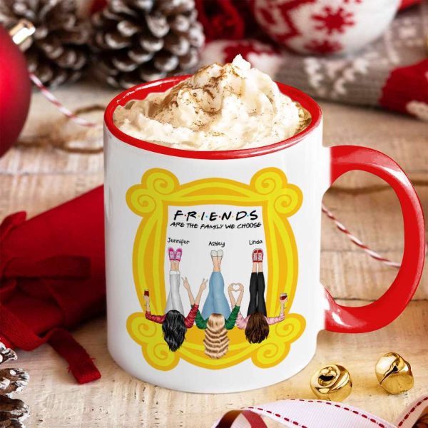 Friends Are The Family We Choose, Gift For Friends, Personalized Accent Mug, Bestie Together Ornament, Christmas Gift 04NAHN171123HH Friends Are The Family We Choose, Gift For Friends, Personalized Accent Mug, Bestie Together Ornament, Christmas Gift 04NAHN171123HH