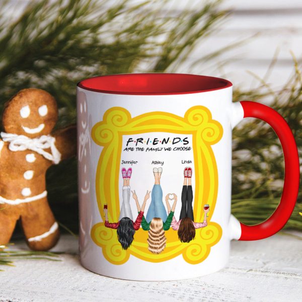 Friends Are The Family We Choose, Gift For Friends, Personalized Accent Mug, Bestie Together Ornament, Christmas Gift 04NAHN171123HH Friends Are The Family We Choose, Gift For Friends, Personalized Accent Mug, Bestie Together Ornament, Christmas Gift 04NAHN171123HH