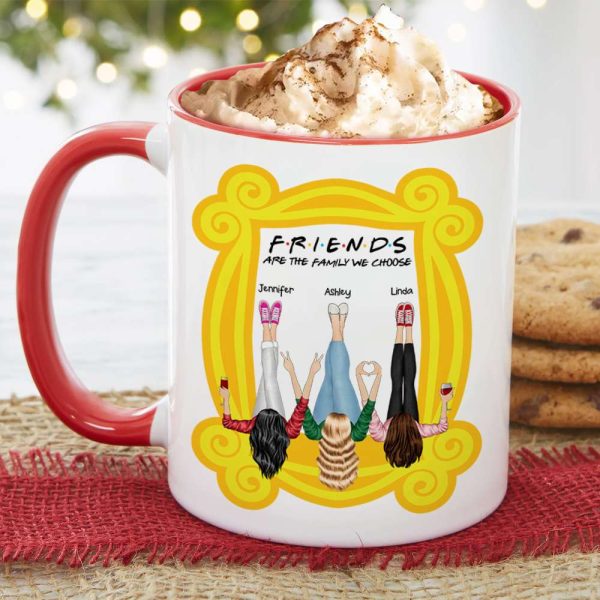Friends Are The Family We Choose, Gift For Friends, Personalized Accent Mug, Bestie Together Ornament, Christmas Gift 04NAHN171123HH Friends Are The Family We Choose, Gift For Friends, Personalized Accent Mug, Bestie Together Ornament, Christmas Gift 04NAHN171123HH
